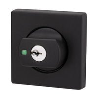 LOCKWOOD PARADIGM SQUARE DEADBOLT ROSE MATT BLACK 005/B2MBKDP - primehardware