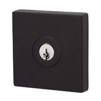 LOCKWOOD PARADIGM SQUARE DEADBOLT ROSE MATT BLACK 005/B2MBKDP - primehardware