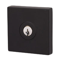 LOCKWOOD PARADIGM SQUARE DEADBOLT ROSE MATT BLACK 005/B2MBKDP