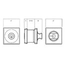 LOCKWOOD PARADIGM DOUBLE CYLINDER DEADBOLT SQUARE SATIN CHROME 005/B2SPDP - primehardware