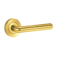 LOCKWOOD SYMPHONY 104 DOOR LEVER ON ROUND ROSE FULL SET - AVAILABLE IN VARIOUS FINISHES