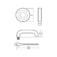 LOCKWOOD SYMPHONY 115 DOOR LEVER ON ROUND ROSE FULL SET - AVAILABLE IN VARIOUS FINISH - primehardware
