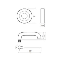 LOCKWOOD SYMPHONY 115 DOOR LEVER ON ROUND ROSE FULL SET - AVAILABLE IN VARIOUS FINISH