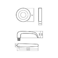 LOCKWOOD SYMPHONY 180 DOOR LEVER ON ROUND ROSE FULL SET - AVAILABLE IN VARIOUS FINISH - primehardware