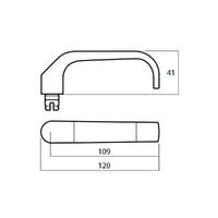 LOCKWOOD DOOR HANDLE 1220 SYMPHONY 59 OVERTURE LEVER SATIN CHROME FULL SET 1220/1221/59SC - primehardware