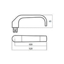 LOCKWOOD DOOR HANDLE 1220 SYMPHONY 59 OVERTURE LEVER SATIN CHROME FULL SET 1220/1221/59SC - primehardware