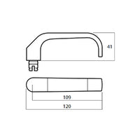 LOCKWOOD DOOR HANDLE 1220 SYMPHONY 59 OVERTURE LEVER SATIN CHROME FULL SET 1220/1221/59SC