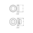 LOCKWOOD SYMPHONY 1220 SERIES OVAL CYLINDER AND TURN ESCUTCHEON KIT - AVAILABLE IN VARIOUS FINISHES - primehardware