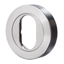 LOCKWOOD SYMPPHONY 1220 SERIES INTERNAL OVAL CYLINDER ESCUTCHEON SATIN CHROME 1226/ISC - primehardware