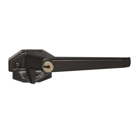 INTERLOCK WEDGELESS DELUXE WINDOW HANDLE LOCKABLE RIGHT HAND BLACK 355B - primehardware