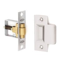 LOCKWOOD ROLLER BOLT 7580 HEAVY DUTY ADJUSTABLE CATCH LATCH SATIN CHROME - primehardware