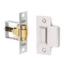 LOCKWOOD ROLLER BOLT 7580 HEAVY DUTY ADJUSTABLE CATCH LATCH SATIN CHROME - primehardware