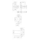 LOCKWOOD ROLLER BOLT 7580 HEAVY DUTY ADJUSTABLE CATCH LATCH SATIN CHROME - primehardware