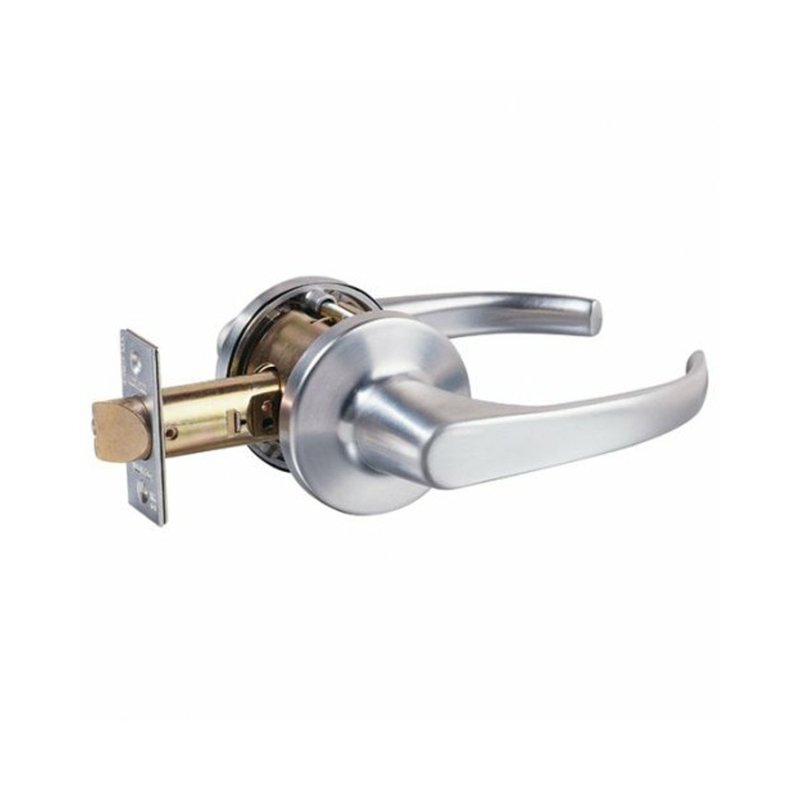 LOCKWOOD DOOR LEVER PASSAGE SET COMMERCIAL GRADE FIRE RATED SATIN CHROME 931SC - primehardware