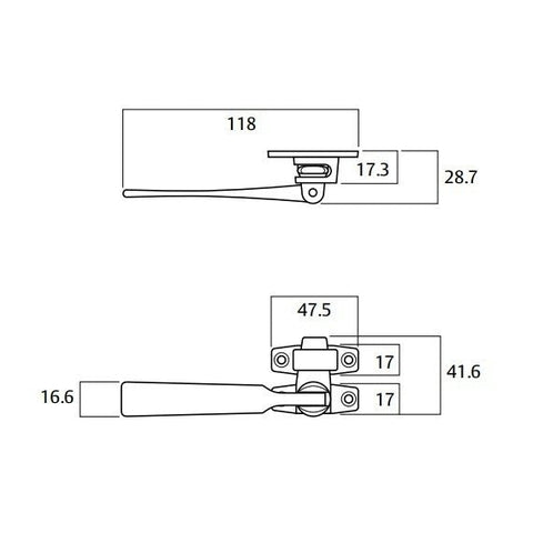 LOCKWOOD CASEMENT WINDOW FASTENER POLISHED CHROME L27CPDP - primehardware