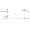 LOCKWOOD CASEMENT WINDOW STAY TELESCOPIC POLISHED CHROME L723CPDP - primehardware