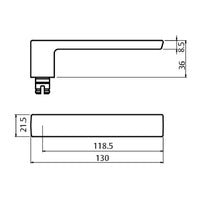 LOCKWOOD SYMPHONY 101 DOOR LEVER ON ROUND ROSE FULL SET - AVAILABLE VARIOUS FINISHES - primehardware