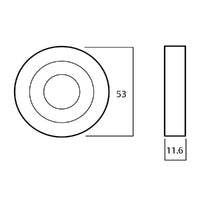 LOCKWOOD SYMPHONY 101 DOOR LEVER ON ROUND ROSE FULL SET - AVAILABLE VARIOUS FINISHES