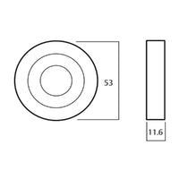 LOCKWOOD SYMPHONY 104 DOOR LEVER ON ROUND ROSE FULL SET - AVAILABLE IN VARIOUS FINISHES
