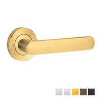 LOCKWOOD SYMPHONY 106 DOOR LEVER ON ROUND ROSE FULL SET - AVAILABLE IN VARIOUS FINISHES - primehardware