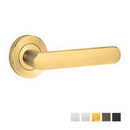 LOCKWOOD SYMPHONY 106 DOOR LEVER ON ROUND ROSE FULL SET - AVAILABLE IN VARIOUS FINISHES - primehardware