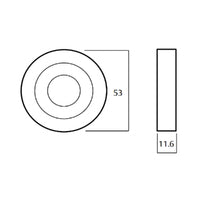 LOCKWOOD SYMPHONY 123 DOOR LEVER ON ROUND ROSE FULL SET - AVAILABLE IN VARIOUS FINISHES