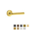 LOCKWOOD SYMPHONY 97 DOOR LEVER ON ROUND ROSE FULL SET - AVAILABLE IN VARIOUS FINISHES - primehardware