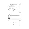 LOCKWOOD SYMPHONY 97 DOOR LEVER ON ROUND ROSE FULL SET - AVAILABLE IN VARIOUS FINISHES - primehardware