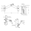 INTERLOCK WINDOW STAY CASEMENT AWNING CHILD SAFETY STAINLESS STEEL PAIR P1097 - primehardware