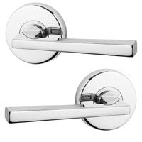 LOCKWOOD DOOR HANDLE VELOCITY HAKEA PASSAGE LEVERSET POLISHED CHROME VEL1/28CP - primehardware