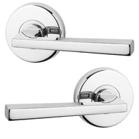 LOCKWOOD DOOR HANDLE VELOCITY HAKEA PASSAGE LEVERSET POLISHED CHROME VEL1/28CP