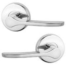 LOCKWOOD DOOR HANDLE VELOCITY SALTBUSH PASSAGE LEVERSET CHROME PLATE VEL1/34CP - primehardware