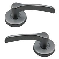 LOCKWOOD DOOR HANDLE VELOCITY SALTBUSH PASSAGE LEVERSET SATIN PEARL VEL1/34SP - primehardware