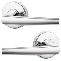 LOCKWOOD DOOR HANDLE VELOCITY SPIRE L2 PASSAGE LEVERSET CHROME PLATE VEL1/L2CP - primehardware