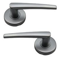LOCKWOOD DOOR HANDLE VELOCITY SPIRE L2 PASSAGE LEVERSET SATIN PEARL VEL1/L2SP - primehardware