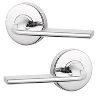 LOCKWOOD DOOR HANDLE VELOCITY GLIDE L4 PASSAGE LEVERSET CHROME PLATE VEL1/L4CP - primehardware