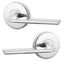 LOCKWOOD DOOR HANDLE VELOCITY GLIDE L4 PASSAGE LEVERSET CHROME PLATE VEL1/L4CP - primehardware