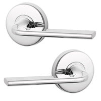 LOCKWOOD DOOR HANDLE VELOCITY GLIDE L4 PASSAGE LEVERSET CHROME PLATE VEL1/L4CP