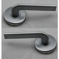 LOCKWOOD DOOR HANDLE VELOCITY GLIDE L4 PASSAGE LEVERSET SATIN PEARL VEL1/L4SP - primehardware