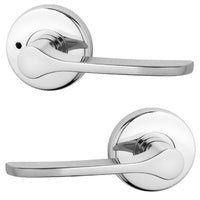LOCKWOOD DOOR HANDLE VELOCITY SALTBUSH PRIVACY LEVERSET CHROME PLATE VEL2/34CP