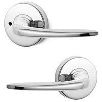 LOCKWOOD DOOR HANDLE VELOCITY SUMMIT L1 PRIVACY LEVERSET CHROME PLATE VEL2/L1CP - primehardware