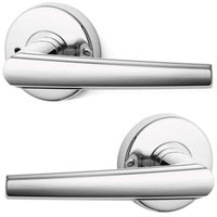 LOCKWOOD DOOR HANDLE VELOCITY SPIRE L2 PRIVACY LEVERSET CHROME PLATE VEL2/L2CP