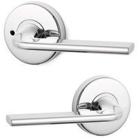 LOCKWOOD DOOR HANDLE VELOCITY GLIDE L4 PRIVACY LEVERSET CHROME PLATE VEL2/L4CP - primehardware