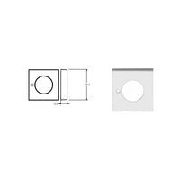 LOCKWOOD VSS1 - TRIM+ VELOCITY SERIES SQUARE ROSE PASSAGE TRIM - primehardware