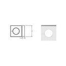 LOCKWOOD VSS1 - TRIM+ VELOCITY SERIES SQUARE ROSE PASSAGE TRIM - primehardware