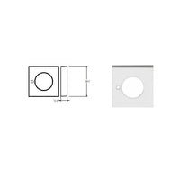 LOCKWOOD VSS2 - TRIM+ VELOCITY SERIES SQUARE ROSE PRIVACY TRIM - primehardware