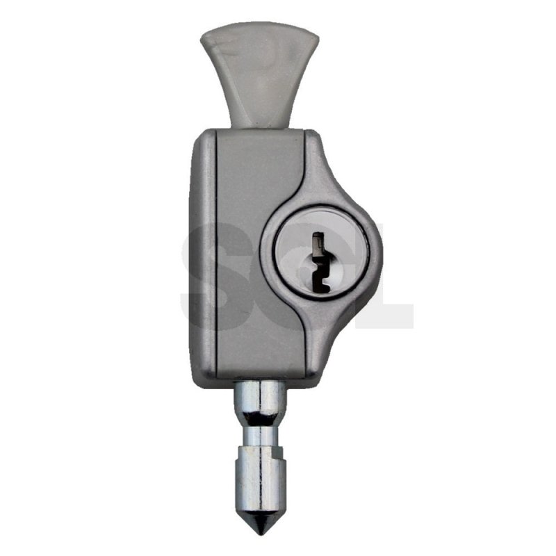 WHITCO WINDOW LOCK MINI BOLT CYL4 KEYED ALIKE SILVER W2223011C4 - primehardware