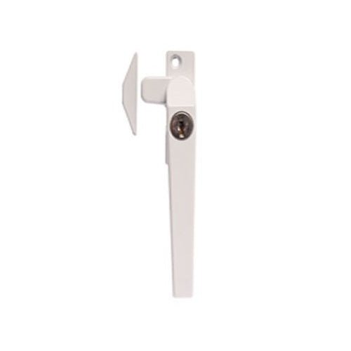 WHITCO WINDOW LOCK WHITE SERIES 25 RH CASEMENT FASTENER LOCKABLE W225116 - primehardware