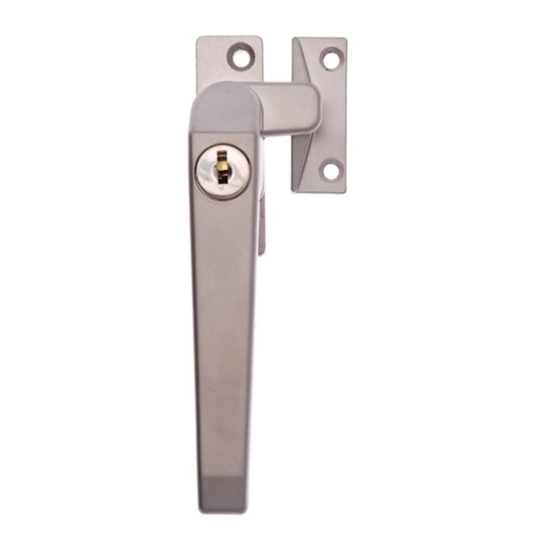 WHITCO LOCKABLE WINDOW CASEMENT FASTENER LEFT HAND SATIN CHROME W225205K - primehardware
