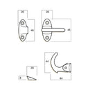 WHITCO WINDOW CATCH WHITSPUR POLISHED CHROME W261108 - primehardware